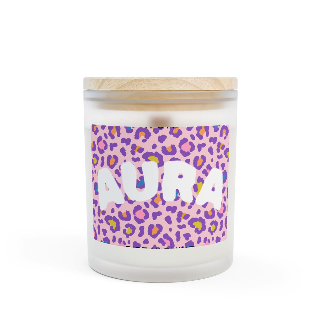 'Aura' Coconut Candle — Frosted 11oz Scented Jar