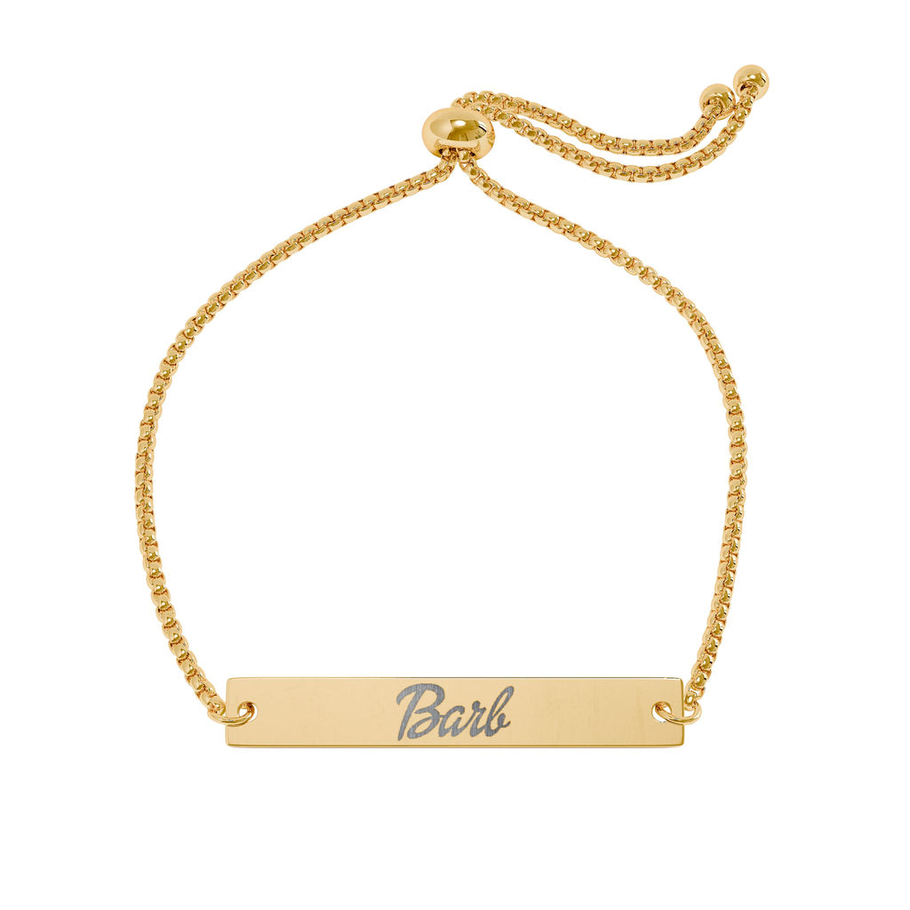 Engraved 'Barb' Bracelet