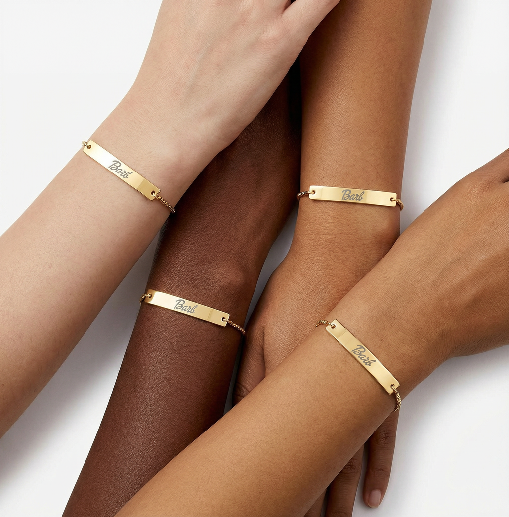 Engraved 'Barb' Bracelet